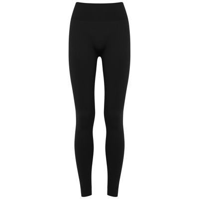 WOLFORD WOLFORD PERFECT FIT BLACK STRETCH-JERSEY LEGGINGS