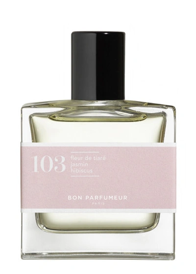Bon Parfumeur 103 Tiare Flower Jasmine Hibiscus Eau De Parfum 30ml In White