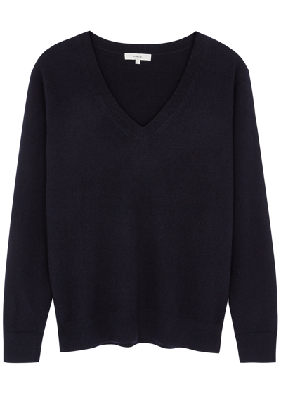 Vince Weekend Cashmere Jumper In Navy