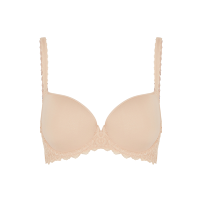 Wacoal Women's Inside Edit Contour Bra - Seamless T-Shirt Bra, Leaf Pattern Jacquard, Full Coverage