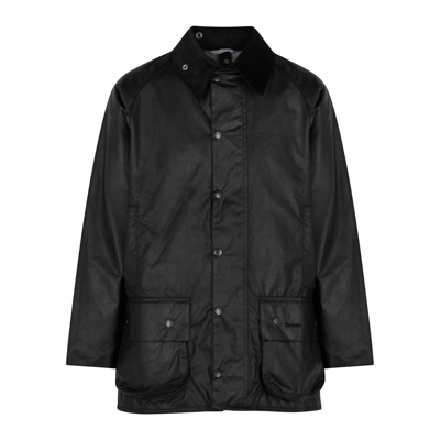 Barbour Beaufort Black Waxed Cotton Jacket
