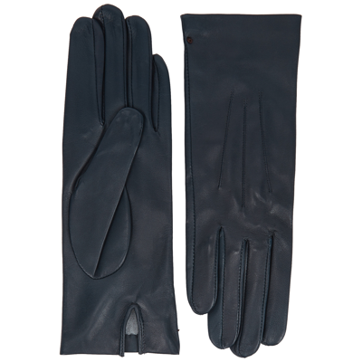 Dents Felicity Leather Gloves In Navy
