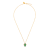 V By Laura Vann Audrey 18kt Gold-plated Necklace In Green