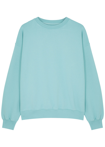 Colorful Standard Woman Sweatshirt Sky Blue Size S Organic Cotton In Blue
