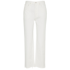 Totême Cropped Straight-leg Jeans In Off White