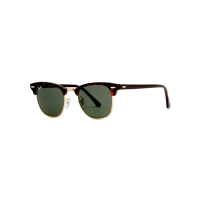 Ray Ban Tortoiseshell Clubmaster Sunglasses, Sunglasses, Brown