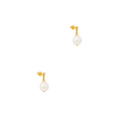 V By Laura Vann Coco Pearl And 18kt Gold-plated Earrings