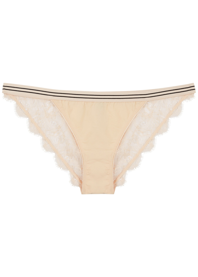 Love Stories Wild Rose Almond Lace Briefs In Cream