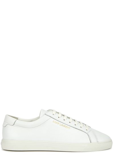 Saint Laurent Andy White Leather Sneakers