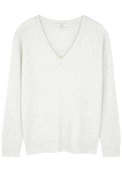 Vince Weekend Cashmere Jumper In Off White