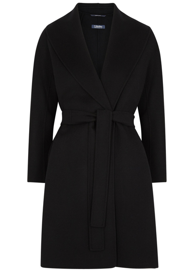 S Max Mara Messi Wool Jacket In Black