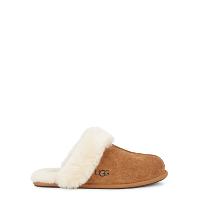 Ugg Scuffette Ii Suede Slippers, Slippers, Shearling Lining, Tan