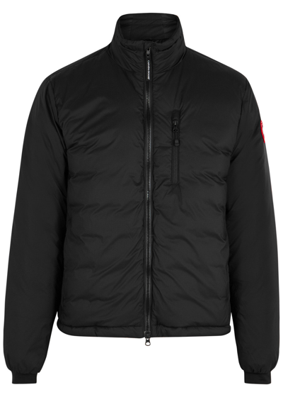 Canada Goose Lodge Slim-fit Nylon-ripstop Hooded Down Jacket In Black