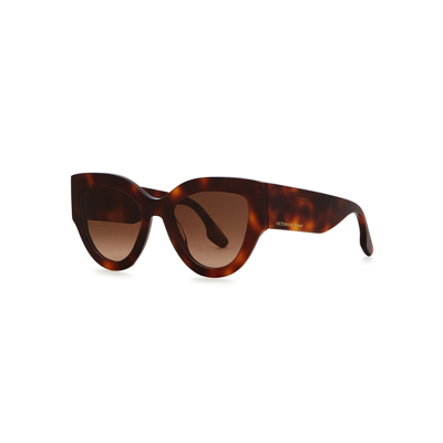 Victoria Beckham Oversized Round-frame Sunglasses, Sunglasses, Brown