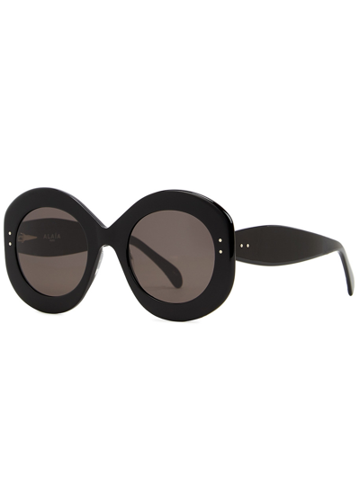 Alaïa Black Oversized Sunglasses