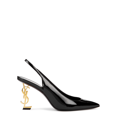 Saint Laurent Opyum Slingback Pumps In Black