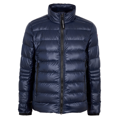 Canada Goose Crofton Navy Quilted Shell Jacket, Navy, Shell Jacket In Blue