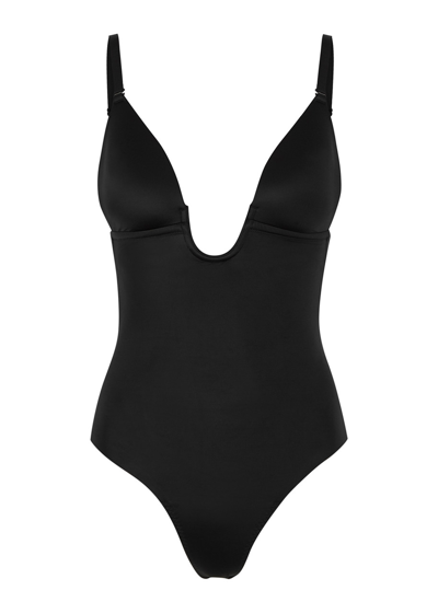 Spanx Suit Your Fancy Plunge Bodysuit In Black