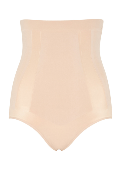 Spanx Oncore High-waisted Briefs In Champagne Beige