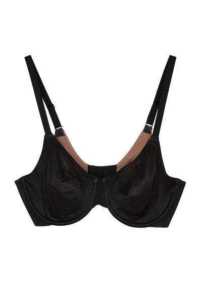 Wacoal Back Appeal Point D'esprit Underwired Bra In Black
