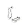 MISSOMA MOLTEN OVATE SILVER-PLATED HOOP EARRINGS
