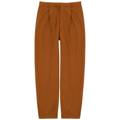 Gucci Brown Straight-leg Wool Trousers