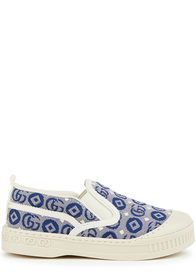 Gucci Kids  Tennis 1977 Monogrammed Canvas Trainers (it20-it26) In Multi