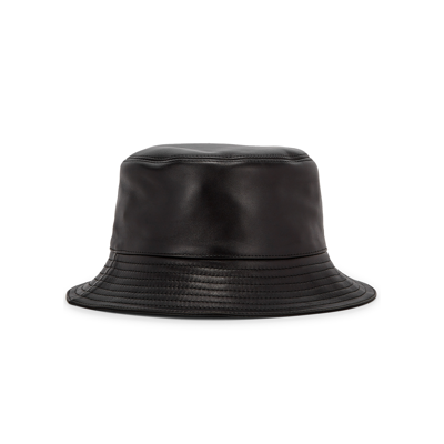 Loewe Logo Leather Bucket Hat