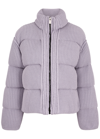 Moncler Genius 6 Moncler 1017 Alyx 9sm Padded Cardigan - Women's - Polyamide/viscose/goose Down In Lilac