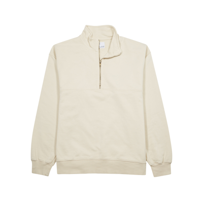 Colorful Standard Half-zip Cotton Sweatshirt In Neutral