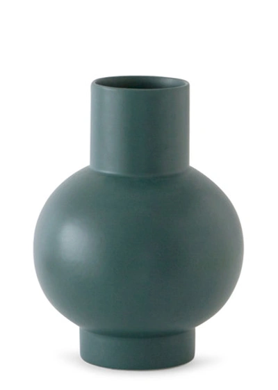 Raawii Strøm Xl Earthenware Vase In Green
