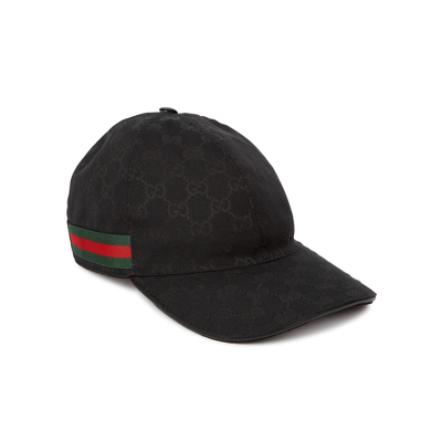 Gucci Classic Polyamide Cap For Men In Black