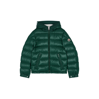 Moncler Kids Salzman Quilted Shell Jacket (12-14 Years) In Green