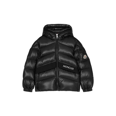 Moncler Kids Groseiller Quilted Shell Jacket (8-10 Years) In Black