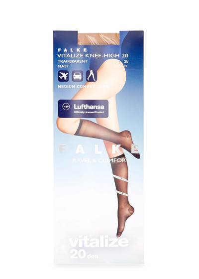 Falke Vitalize 20 Denier Knee-high Socks In Nude