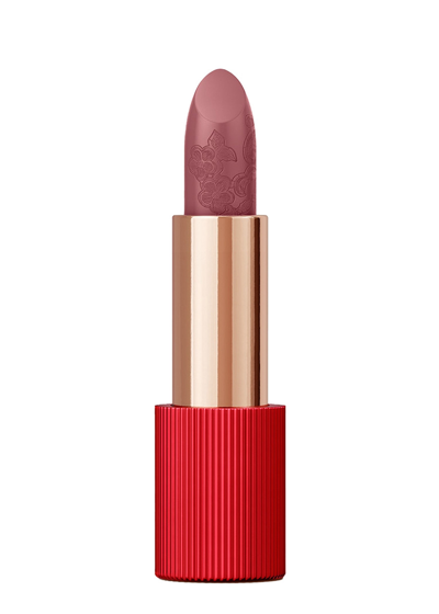 La Perla Beauty Matte Silk Nudes Lipstick In Rosewood Red