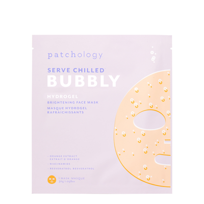 Patchology Bubbly Brightening Hydrogel Mask In White