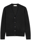 Tory Burch Simone Wool And Silk Cardigan In Black