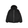 CANADA GOOSE KIDS SHERWOOD BLACK QUILTED SHELL COAT, BLACK, SHELL COAT