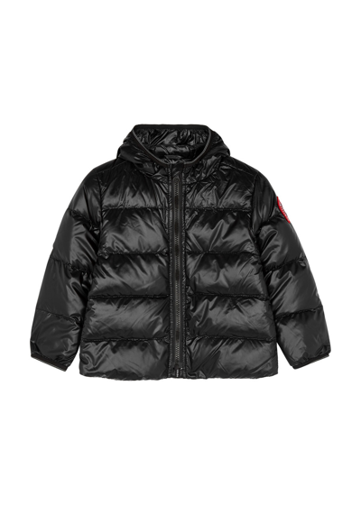 Canada Goose Kids Crofton Black Quilted Shell Jacket (6-24 Months)