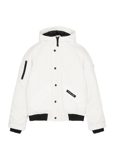 Canada Goose Kids Rundle Arctic-tech Bomber Jacket In White