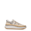 Chloé Nama Low-top Mesh Sneakers With Suede Inserts In Brown