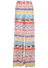 Missoni Printed High-rise Wide-leg Pants In Multicoloured