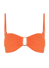 Melissa Odabash Spain Bandeau Bikini Top In Orange