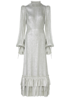 THE VAMPIRE'S WIFE IF ONLY I HAD A HEART LAMÉ WOOL-BLEND MAXI DRESS