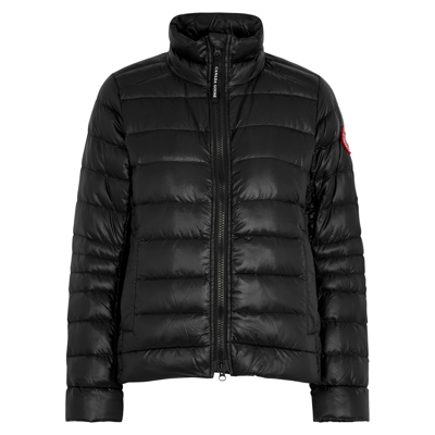 Canada Goose Cypress Zip-up Puffer Jacket In Black