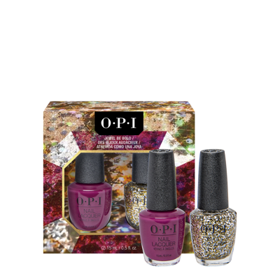 Opi Jewel Be Bold Christmas Icons Nail Lacquer Duo In White