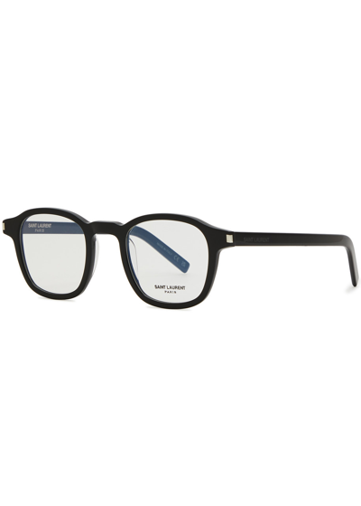 Saint Laurent Round-frame Optical Glasses, Glasses, Black, Round Frame