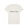 Saint Laurent Reverse Logo T-shirt 'naturel/noir' In Natural