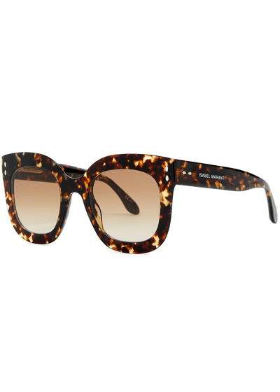 Isabel Marant Oversized Square-frame Sunglasses, Sunglasses, Brown